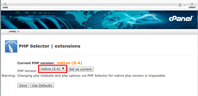 Tutorial: Cum selectam o versiune PHP din Cpanel